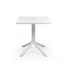 hvidt cafebord til altan eller terrasse - Nardi Clip 70x70 cm